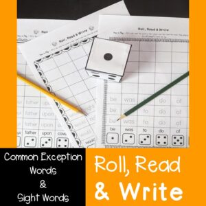Sight Words Game, Tricky Common Exception Words, No Prep Phonics